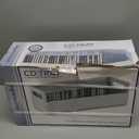 Stock Your Home 2- Pack CD Storage Box, Organizer Shelf for Movie Cases, DVDs, Cassette Tape Display Stand, Disc Holder Can Store Up to 40 CDs, Faux Leather (White with White Interior)