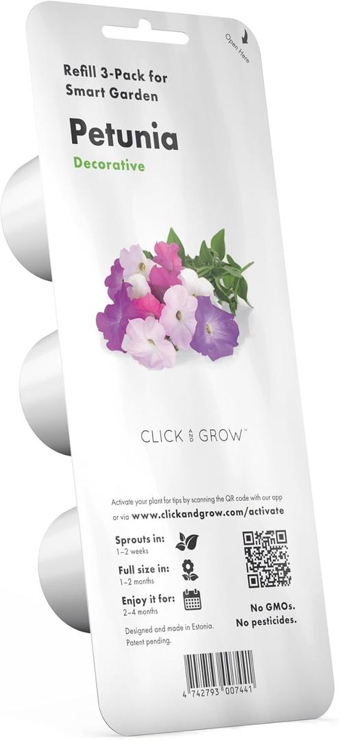 Click and Grow Smart Garden Petunia Plant Pods, 3-Pack
