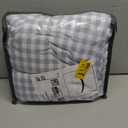 Nayoroom Gingham Duvet Cover Queen Size Blue White Plaid Checkered Comforter Cover Grid Farmhouse Bedding Set 3 Pcs Soft Breathable Washed Microfiber Gifts for Women Men