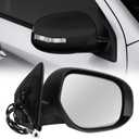 Right Passenger Side Mirror Fit for 2014-2019 Mitsubishi Outlander Sport, Rear Mirror with Power Glass, Heated, Turn Signal and Electric Folding (Doesn't Fit for Outlander Model, 9Pins, Glossy Black)