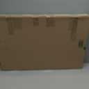 SmartSign 25 x 12 inch Caution - Icy Surface Two-Sided Folding Floor Sign with Symbol, Digitally Printed Polypropylene Plastic, Black and Yellow