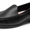 DREAM PAIRS Women's Loafers Slip On Casual Comfortable Lightweight Business Work Office Flat Shoes with Arch Support (10, Black)