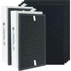 HPA5100B HPA5150 Air Purifier Replacement HEPA Filter Kit Compatible with Honeywell InSight Air Purifiers Model#HPA5100B/5150,2Premium True Hepa Filter+2Enhancement Carbon Filters+4Carbon Pre-Filters