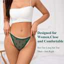 J-pone Lace Thongs for Women G String Thongs for Women T-back Thong Underwear Low Waist Breathable Womens Panties 12Pack (M)