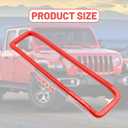 UOIENRT Hood Vents Cover Trim Red Replacement for Jeep Wrangler JL JLU Gladiator JT 2018-2024 Hood Vent Covers Cowl Panel Vent Cover Trim Exterior Accessories (7 Pcs)
