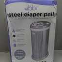 Ubbi Steel Diaper Pail, Odor Locking, No Special Bag Required, Award-Winning, Registry Must-Have, Woodgrain