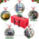 BALEINE 7.5 ft Rolling Christmas Tree Storage Bag, 2 Swivel Wheels for Easy Moving, Heavy Duty 600D Oxford Fabric Extra Large Artificial Christmas Tree Bag with Reinforced Carry Handles (Grey)