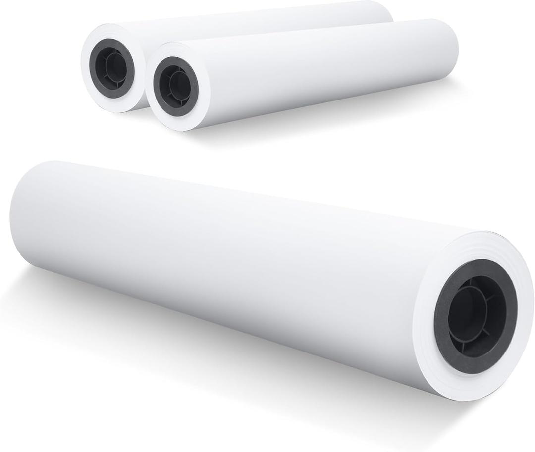 wide format, Inkjet Printer Paper 36 Inch x 150 ft 4 Roll, 2 Inch Core CAD Bond Rolls, 95 Bright, 30lb Plotter Paper for Wide Format Printer