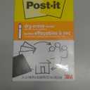 Post-it Dry Erase Sheets, 7 in x 11.3 in, 3 Sheets, Sticks Securely and Removes Cleanly (DEFSHEETS-3PK)