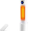 Space Heater with Humidifier - Portable Tower Heater for Indoor Use with 1L Water Tank, Space Heater Large Room, Office, Bedroom, Oscillation, 3 Heating Modes, 12H Timer, Tip-over Protection