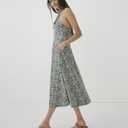 Pact Organic Cotton Women's Fit & Flare Halter Dress (Green)