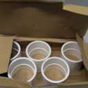 5PCS 2" PVC Pipe Fitting Coupling Connector Adapter Pipe Fitting Slip (Socket x Socket) Schedule 40 White Color