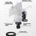 RV Toilet Valve,Car Accessories Camper Toilet Water Valve Kit,RV Parts Replacement,Fits All Aqua Magic V High and Low Models,Compatible with 31646,31647,31651,31653,31657,31658,31688,31687,Etc