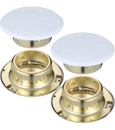 4 x 
TUNA UL & CUL Listed 1/2"NPT Fire Sprinkler Head 155°F (68°C) Concealed Pendent Spray K80 Standard Response for Automatic Fire sprinkler System Concealed Head with White Cover Plate