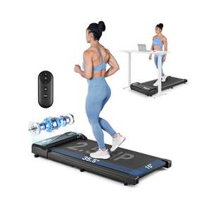 THERUN Walking Pad Treadmill Under Desk, Portable Mini Treadmill for Home/Office, Walking Pad Treadmill 2.5HP, Walking Jogging Machine with 265 lbs Weight Capacity Remote Control LED Display Needed