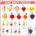 Shappy 20 Sets Inspirational Positive Fruit Gift Cute Funny Wool Knitted Fruit Mini Valentines Coworker Appreciation Gift Motivational Pun Card Valentine's Day Party Favor for Teacher Employee Staff