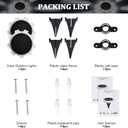 Solar Ground Lights Outdoor Waterproof, 4 Modes LED Round Lights (2 Pack) - for Garden Pathway, Yard, Deck, Wall - Warm White