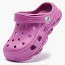 HOBIBEAR Boys and Girls Classic Graphic Garden Clogs Slip on Water Shoes, 34