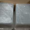 6 Quart Clear Storage Latch Box/Bins, 6-Pack Plastic Container with Latches and Lid