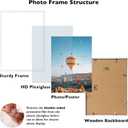 4 x JCJMY 13x18 Picture Frame White for Photo and Poster, Horizontal and Vertical Formats for Wall Hanging, 13 x 18 Wall Gallery Frame