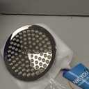 High Pressure Shower Head - Anti-Clogging Silicone Nozzles - 2.5 GPM Removable Restrictor - Easy to Clean Adjustable Replacement - easy to install with Plumbers Tape - 6 inch - Classic Chrome Finish