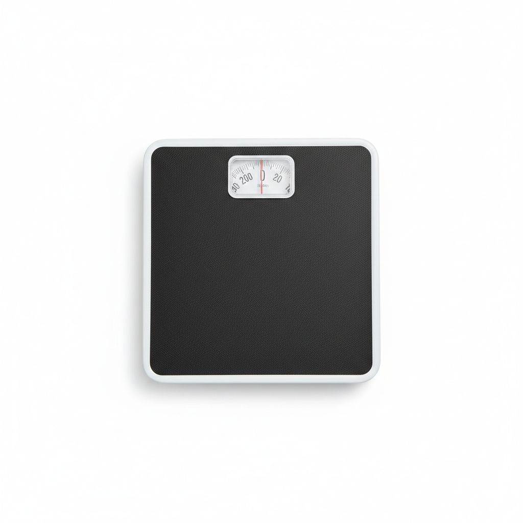Taylor 9.8 X 9.8 300 Lb Analog Dial Bathroom Scale With Dial, Black