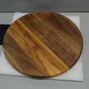 Acacia Wood Lazy Susan Wood Turntable Tray Cabinet Organizer, 12"