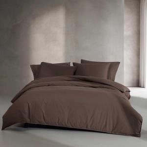Calvin Klein - King Duvet Cover Set, Modern Cotton Washed Percale Bedding with Matching Shams, Cozy Home Decor, Oeko-Tex Certified (Washed Percale Earth Brown, King)