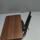 Portable Laptop Floor Stand, Bedside/Sofa Table with Height Adjustable 18''~47'', Stylish Movable Workstation Floor Standing Desk for Office, Meeting Room, Living Room Easy Assembly, Black