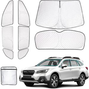 ZATOTOO Car Window Shades for 2020-2024 Outback Sun Shade for Side Window Front & Rear Windshield and Triangular Window Shade Privacy UV Ray Sun Blocker Heat Insulation for Camp Nap Long Time Parking