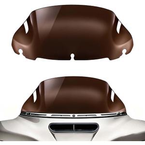 Brown 9 Inch Wave Windshield Windscreen