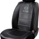 PLASTICOLOR 008628R25 RAM 3-Piece Deluxe Sideless Seat Cover - Gray Logo - 1 Ea, Black