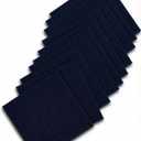24x24 inch Polyester Carpet Square Set of 10 with Stickers for Easy Peeling - Self-Adhesive Peel and Stick Carpet Tiles - Works with Most Subfloor Types - Blue Floor Squares