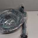 VIVOHOME 28 Inch Height Polyresin Lightweight Antique Outdoor Garden Bird Bath Green