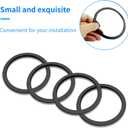 For 2016-2023 Tacoma A/C Vent Ring Inner Cover Only Air Conditioning Trim Decoration Toyota Accessories 4 Piece Kit -Black
