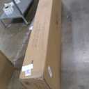 Novogratz Louis Upholstered Bed Frame with High Tufted Headboard, King, Textured Ivory Canvas