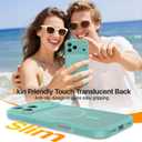 JJL for iPhone 17 Pro Case with 2 Pack Screen Protectors, Compatible with MagSafe, Full Camera Protection, Translucent Matte Magnetic Phone Cover, Teal