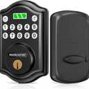 AkaGear Keyless Entry Door Lock with Keypad - Smart Deadbolt for Front Door with 2 Keys - Auto Lock - Easy Installation - DS10 Mini (Matte Black)