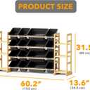 SpaceAid Toy Storage Organizer with 6 Shelves and 16 Bins, Toy Organizers Storage Bookshelf, Kids Bin Shelf Toys Box Bookcase for Bedroom Playroom Organization Room Decor, True Black, 60.2"W, 16 Bins
