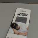 LitBear Sleep Mask for Side Sleeper Women Men, Eye Mask for Sleeping Light Blocking, 3D Contoured Cup Sleeping Mask, Soft Breathable Sleep Eye Mask with Adjustable Elastic Strap for Travel (Black)