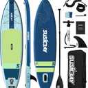 Inflatable Stand Up Paddle Board with SUP Accessories,Inflatable Paddle Boards for Adults & Youth, Anti-Slip EVA Deck,Wide Stance,Dual Action Pump,108L Backpack