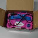 IDAODAN Electric Balloon Pump, Portable Electric Balloon Blower Machine Balloon Air Pump Dual Nozzle Rose Red 110V 600W Balloon Inflator for Party Decorations