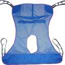 Universal Full Body Mesh Lift Sling with Commode Opening,Polyester Slings for Patient Lifts -Compatible with Hoyer, Invacare, McKesson, Drive, Lumex, Medline, Joerns (Large)