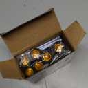 Nilight 3/4Inch Round Marker Light 10PCS Amber LED Clearance 2 Connectors Side Indicator Bullet Lights IP68 Waterproof for Trailer Truck Camper Van Boat Bus