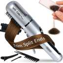 Split-Ender Mini  Original Cordless Split End Hair Trimmer for Dry, Damaged, Brittle, Frizzy, Curly or Straight Hair 3 AAA Battery Operated Hair Clipper for Home Use  Silver