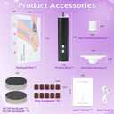 2 x Electric Foot Callus Remover, Professional Pedicure Kit for Women & Men - Electric Foot File with Speed Adjustment & Rotation Control for Feet Care, Includes 20Pcs Sandpaper + 10Pcs Barrel Sandpaper