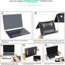 MOSISO Compatible with MacBook Air 13 inch Case M1 Chip 2021-2018 Release A2337 A2179 A1932, Plastic Hard Shell&Keyboard Cover&Screen Film&Storage Bag for MacBook Air 13.3 inch Case, Gray