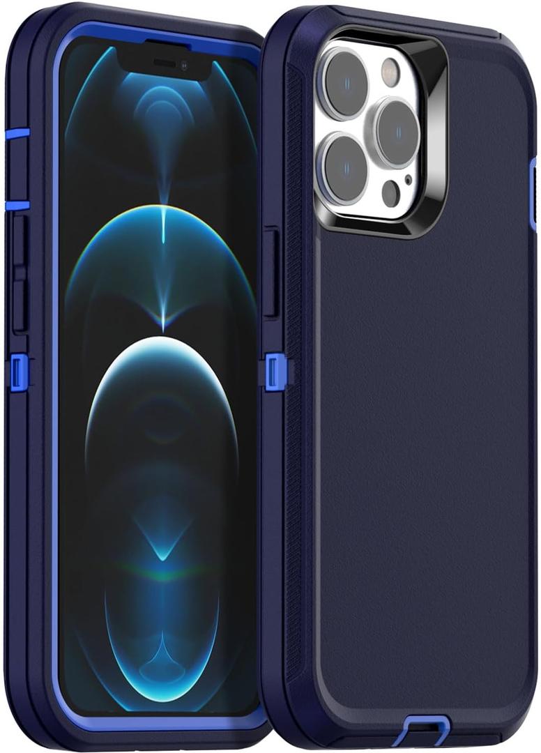 AICase for iPhone 12 Pro Max Case(6.7") Heavy Duty Drop Protection Full Body Rugged Shockproof/Dust Proof Military Protective Tough Durable for iPhone 12 Pro Max 6.7"_5 Navy Blue