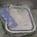 kathson Collapsible Kitten Litter Box,Foldable Anti-Splashing Small Kitty Litter Box Low Entrance Cat Potty Pan with Falling Sand Pedal Waterproof Portable Cat Toilet for Kittens (Blue)