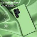 bemal for Samsung Galaxy S25 Ultra Case - Smooth Silky Liquid Silicone - Slim Fit Soft Microfiber Lining - Designed for Women and Girls - Shockproof Protective Phone Cover 6.8"- Mint Green